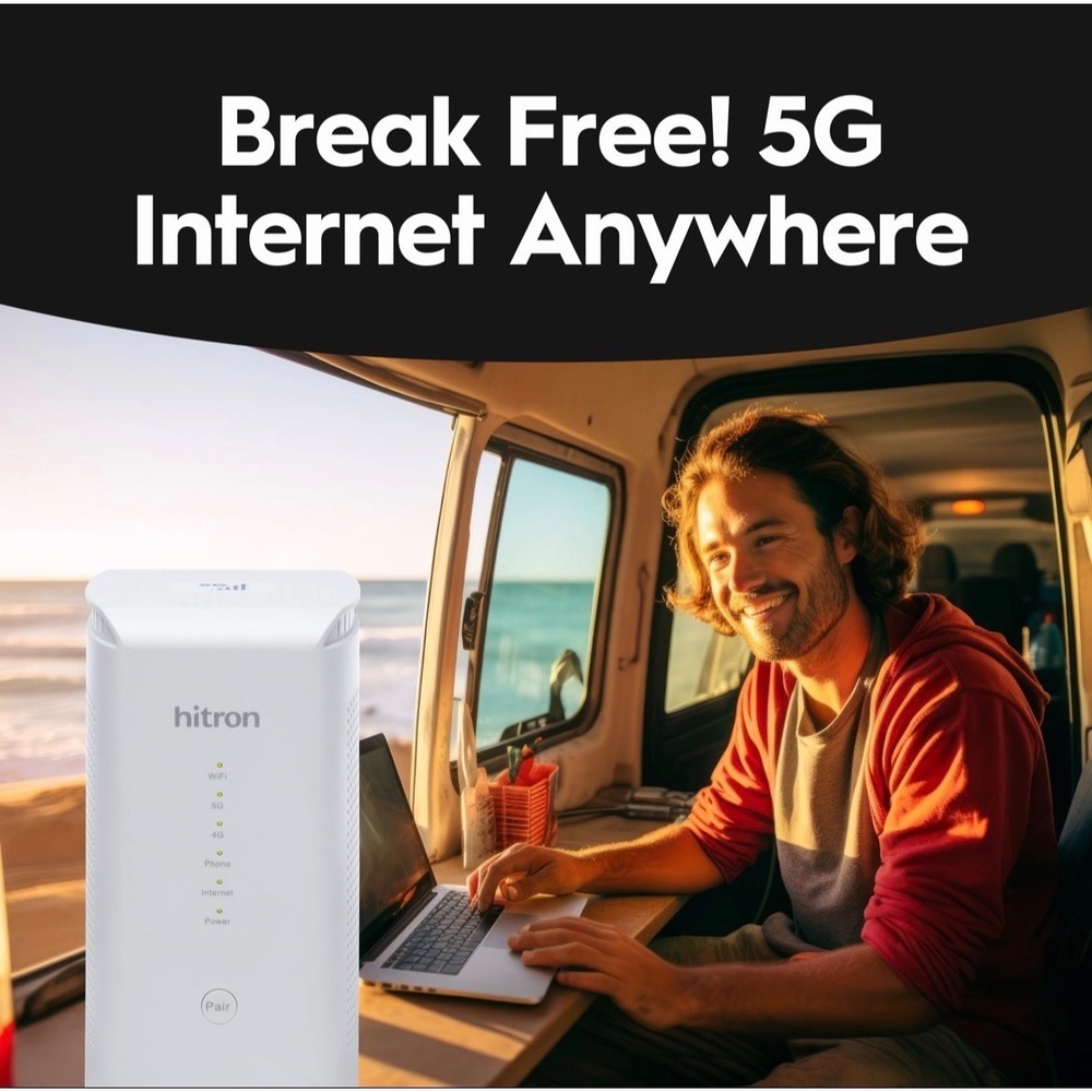 Hitron D60 5G Router AX3000 WiFi 6 Router with Mesh WiFi Read - Picture 8 of 9